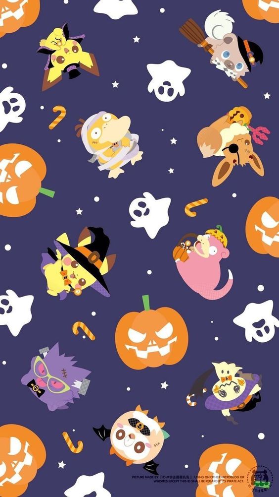 fondo de halloween de pokemon